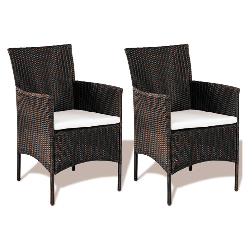 Salotto moderno set Rattan Panama divano tavolo e poltrone marrone