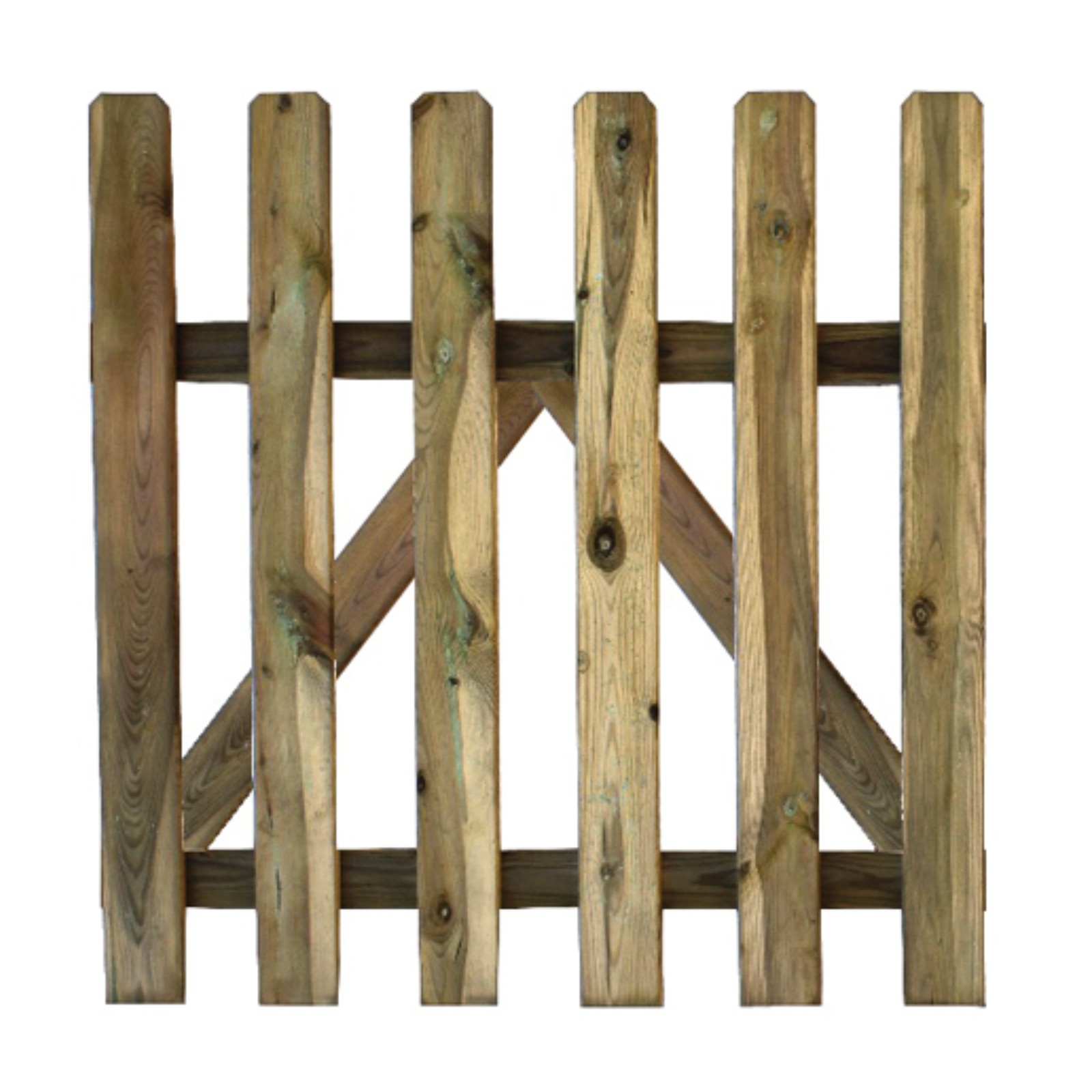 Cancello per recinzione da esterno in legno di Pino 100x100 cm